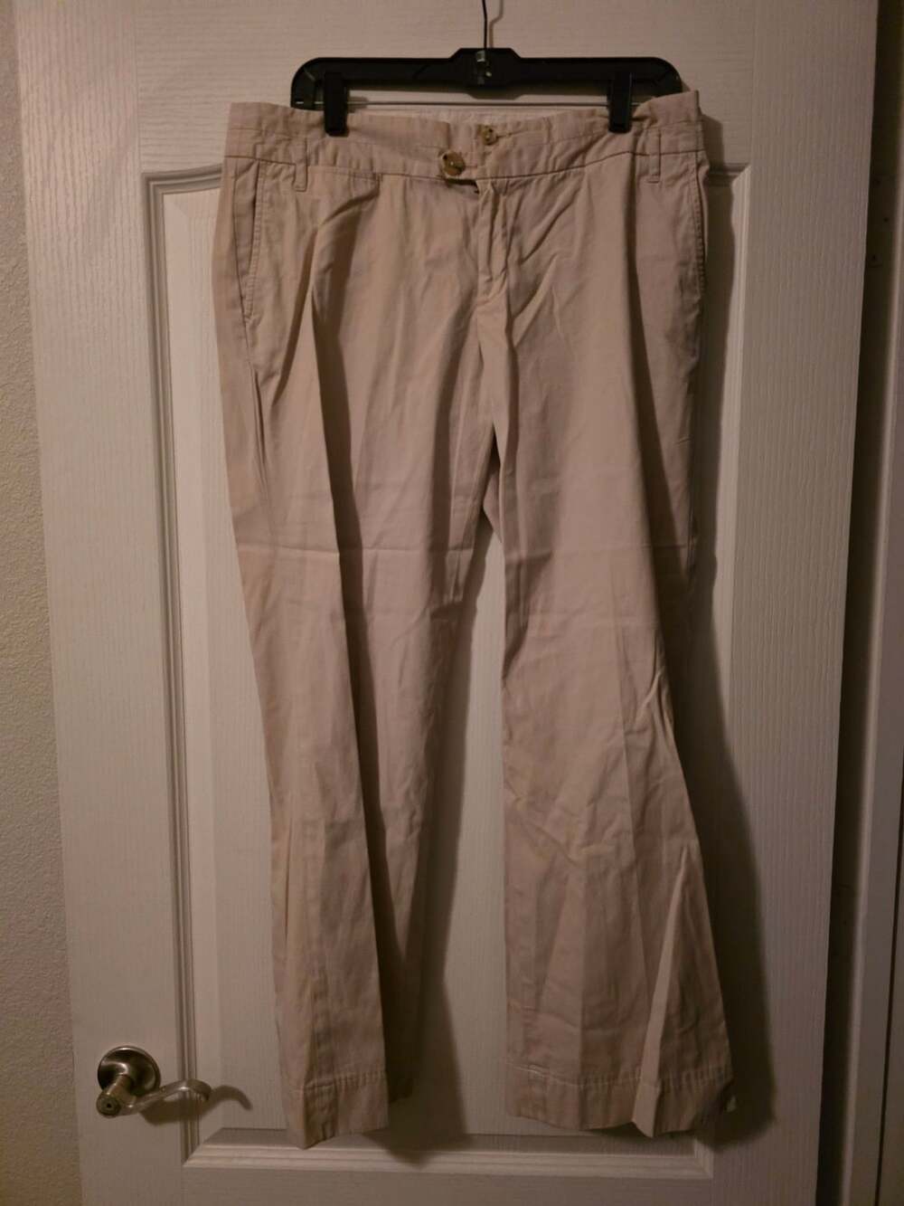 Banana Republic 100% Cotton Tan Khaki Chino Pants Size 12